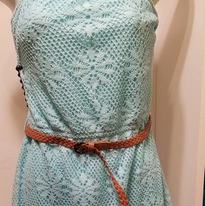NWT Strapless Lace Maxi Dress